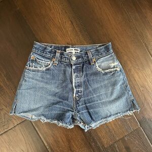 RE/DONE x Levi's Women's Blue Denim Shorts